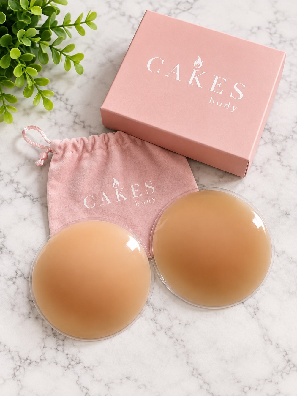 CAKES Body OG Nipple Covers 4” Round Honey Nude Original Non Adhesive
